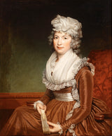 James Earl, 1795 - Retrato de Abigail Congdon Packard - impressão de belas artes
