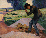 Armand Guillaumin, 1890 - The Road Mender (Le Cantonnier) - chapa nzuri ya sanaa