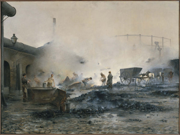 ernest-jean-delahaye-1884-the-gas-plant-courcelles-art-print-fine-art-reproduction-wall-art