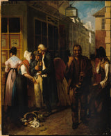 Ecole-francaise-1820-biuro-królewskiej-loterii-pod-restauracją-sztuka-druk-reprodukcja-dzieł sztuki-sztuka-ścienna