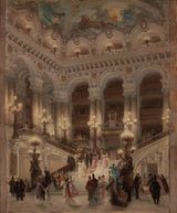 louis-beroud-1877-a-escada-da-ópera-arte-impressão-reprodução-de-belas-artes-arte-de-parede