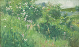 卡爾諾德斯特龍石楠玫瑰叢開花在特約恩島藝術印刷品美術複製品牆藝術 id arlvitbkk