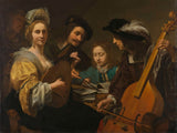 gerard-van-kuijl-1651-'n-musiekpartytjie-kunsdruk-fynkuns-reproduksie-muurkuns-id-arm0ytxyz