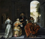 彼得-德胡赫-1675-a-音樂派對藝術印刷精美藝術複製牆藝術 id-armb86fcz