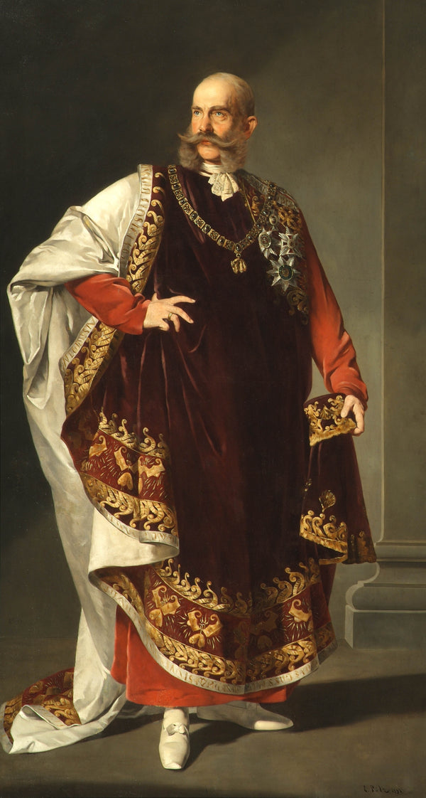 edmund-polz-1893-emperor-franz-joseph-i-in-the-robes-of-the-order-of-the-golden-fleece-art-print-fine-art-reproduction-wall-art-id-armuieclb