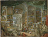 乔万尼·保罗·帕尼尼（Giovanni-Paolo-panini）1757年，古代罗马艺术印刷精美的艺术复制品墙艺术id aronlfslt