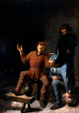 adriaen-brouwer-1620-the-drinking-song-art-print-fine-art-reproduksjon-wall-art