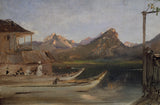 安东·罗马科1877年湖沃尔夫冈·艺术印刷精美艺术复制品墙艺术ID Arrllcy22