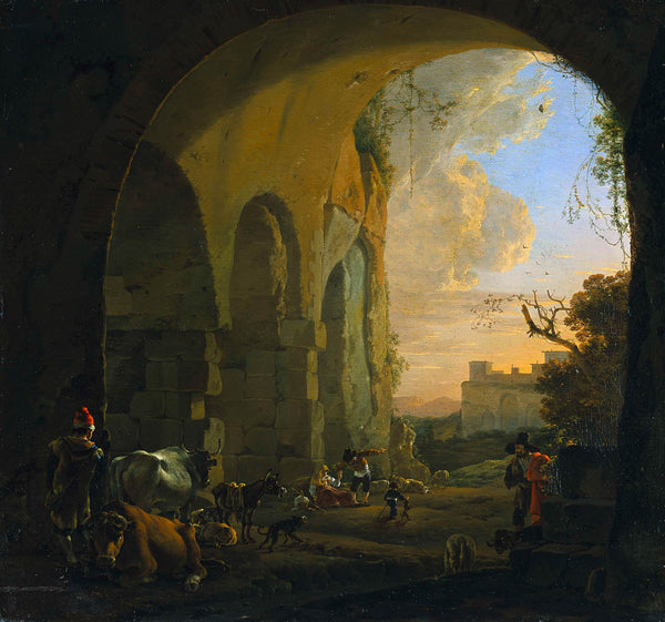 jan-asselijn-1640-drovers-with-cattle-under-an-arch-of-the-colosseum-in-rome-art-print-fine-art-reproduction-wall-art-id-arsfbjhyz