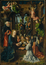господар-на-франкфурт-1496-обожување-на-христово-дете-уметност-печатење-фина уметност-репродукција-ѕид-арт-ид-аршфцбнп