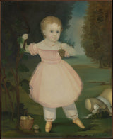 nieznany-1840-portret-małej-dziewczynki-zbierającej-winogron