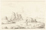 jean-bernard-1775-landschap-met-twee-mannen-kunstprint-fine-art-reproductie-muurkunst-id-arssvmzu1