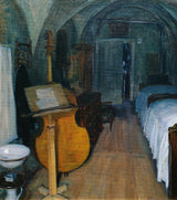 恩斯特·斯托尔1908年，低音提琴艺术打印精细艺术复制墙艺术id-arsxyr8rv