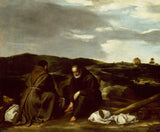 nieznany-1650-dwóch mnichów-w-krajobrazie-reprodukcja-dzieł sztuki-reprodukcja-ścienna-sztuka-id-artvos06h
