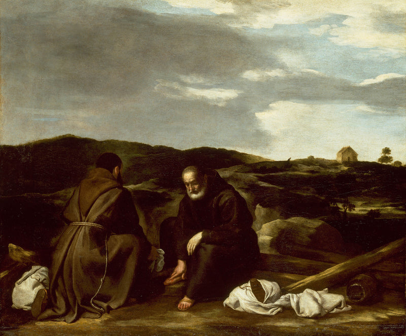 unknown-1650-two-monks-in-a-landscape-art-print-fine-art-reproduction-wall-art-id-artvos06h