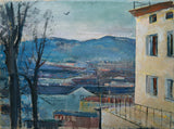 антон-фаистауер-1924-салзбург-вече-пејзаж-уметност-штампа-ликовна-репродукција-зид-уметност-ид-артил73зх