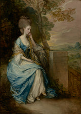 토마스 게인즈버러-1778-체스터필드 백작 부인의 초상화-미술-인쇄-미술-복제-벽-예술-id-aruq8eedx