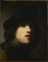 rembrandt-van-rijn-1629-avtoportret-umetniški-tisk-likovna-reprodukcija-stenske-umetnosti-id-aruu1mpm3