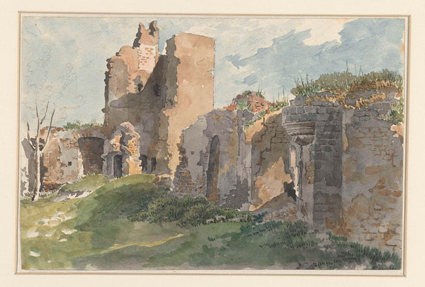 unknown-1821-ruins-of-castle-chevreuse-art-print-fine-art-reproduction-wall-art-id-arv5oqdwy