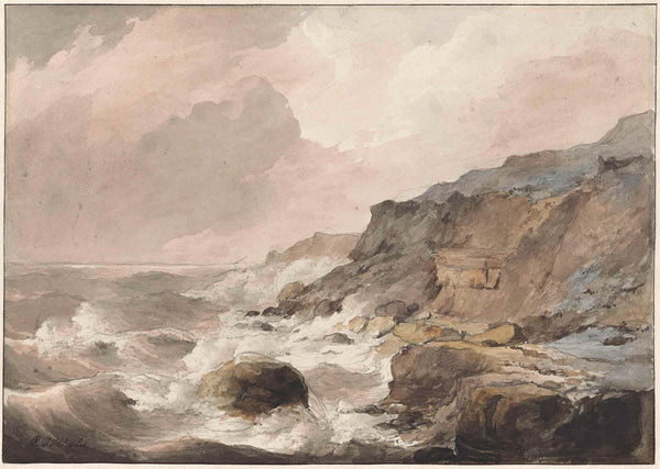 petrus-johannes-schotel-1829-rocky-coast-to-boulogne-art-print-fine-art-reproduction-wall-art-id-arw34bhh5