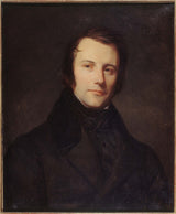 塞巴斯蒂安·梅爾基奧爾·科爾努-1835 年-埃德加·奎內的肖像-1803-1875 年-作家和政治家-藝術印刷品-美術複製品-牆壁藝術