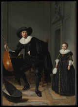 thomas-de-keyser-1629-hudobník-a-jeho-dcéra-umelecká-tlač-výtvarná-umelecká reprodukcia-nástenného-art-id-arxe7tlpu