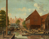 彼得-戈德弗里德-伯蒂琴-1823-造船厂荷兰花园农-争吵岛-艺术印刷-精美艺术-复制品-墙艺术-id-arxpmmhea