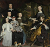 亞伯拉罕-範-登-坦佩爾-1671-大衛-李與他的家人-藝術印刷-精美藝術複製品-牆藝術-id-ary50v028