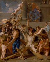 查尔斯·勒布朗的圣安德鲁艺术印刷mart难艺术复制品墙艺术ID as0xux19f