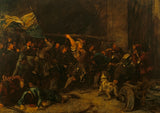 弗朗茨·冯·德弗雷格 - 1705 年森德林格农民之战中的红塔风暴 - 艺术印刷品美术复制品墙艺术 id-as1aep8zk
