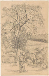 jozef-israels-1834-farmer-s-a-kravou-in-a-hillside-art-print-fine-art-reproduktion-wall-art-id-as2ugp2w0