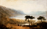 约瑟夫·马洛德·威廉·特纳1810日内瓦湖来自蒙特勒的艺术印刷精美的艺术复制品墙艺术idas38biv91