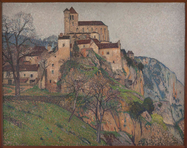 henri-martin-saint-cirq-lapopie-art-print-fine-art-reproduction-wall-art