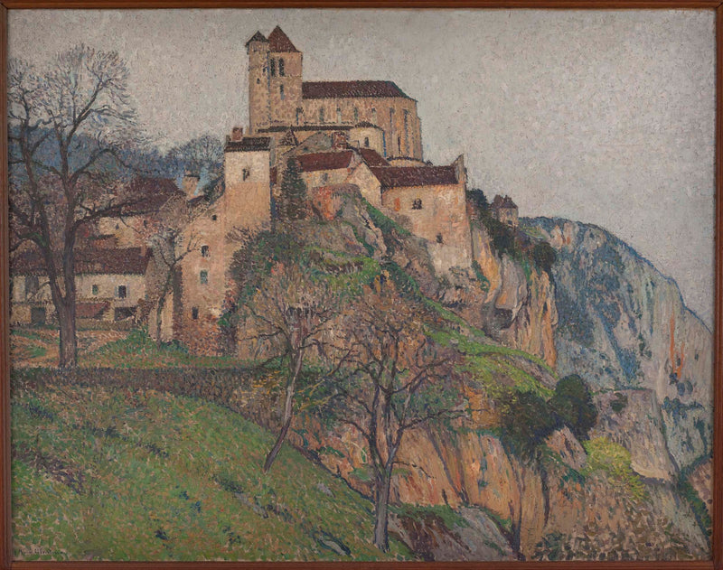henri-martin-saint-cirq-lapopie-art-print-fine-art-reproduction-wall-art