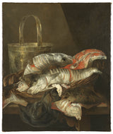 亞伯拉罕·範·貝杰倫靜物與黑線鱈和鰈魚藝術印刷精美藝術複製品牆藝術 id-as4dvftrz
