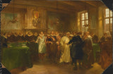 查爾斯·羅楚森-1874 年-毛里茨王子在 1614 年接待俄羅斯代表團-藝術印刷品美術複製品牆藝術 id-as58iuk0w