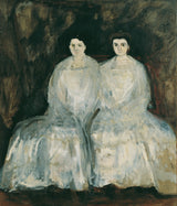 理查德·盖斯特尔（Richard Gerstl）1905年，姐妹们对Caroline和Paauline的小费艺术印刷精美的艺术复制品墙上的艺术ID AS8P9YCN0