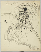Wassily Kandinsky - 1913-drawingblue škvrna-art-print-fine-art-reprodukčnej-wall-art-id-as9wclcx1