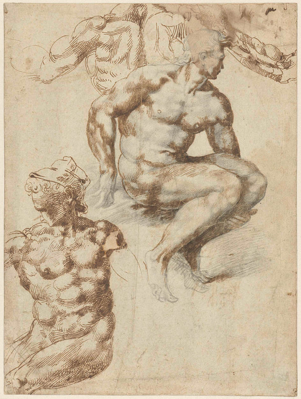 michelangelo-1485-two-nudes-and-a-back-art-print-fine-art-reproduction-wall-art-id-asanl5jrc