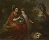 angelica-kauffmann-1776-mrs-Hjū-Morgan-un-viņas-meita-art-print-fine-art-reproduction-wall-art-id-ascxexlyq