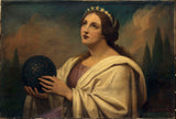 尼古拉斯·奥古斯特·加利玛-1856-科学或天文学的寓言艺术印刷品美术复制墙艺术