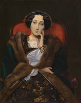 jean-leon-gerome-1851-portret-van-'n-vrou-kunsdruk-fynkuns-reproduksie-muurkuns-id-ase089gr7