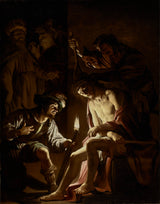 gerard-van-honthorst-1620-krist-okronan-s-trnjevi-umetnostni tisk-fine-art-reprodukcija-stenska-umetnost-id-aseiuxatv