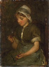 bernardus-johannes-blommers-1860-dziewczyna-z-wiśniami-druk-sztuka-reprodukcja-dzieł sztuki-wall-art-id-asg0hz1xe