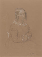阿道夫·菲利克斯·卡尔斯-1845-女士艺术肖像印刷美术复制品墙艺术 id-asgh26igs