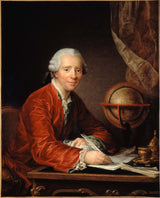 catherine-lusurier-1777-吉恩·勒·隆·达伦伯特的肖像1717-1783-数学家和哲学家艺术印刷精美的艺术复制品-墙-艺术