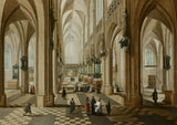 Петер Нееффс-млађи-1654-унутрашњост-цркве-наше-даме-у-Антверпену-уметност-принт-ликовна-репродукција-зид-уметност-ид-асхлд3ко5