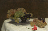 Анри-Fantin-Латур-1880-натюрморт-с-грозде-и-а-карамфил-арт-печат-фино арт-репродукция стена-арт-ID-asibtiz7i