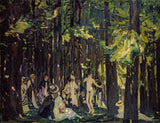 albert-weisgerber-1907-poletni dan-umetnost-tisk-likovna-reprodukcija-stena-umetnost-id-asjffykbz