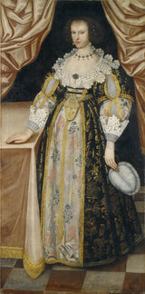 未知女子的肖像被称为瑞典公主安娜的艺术版画精美的艺术复制品墙上的艺术问号